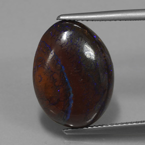 9,17 ctw natürlicher Mehrfarbig Boulderopal, Ausgefallene Form, Lichtundurchlässig