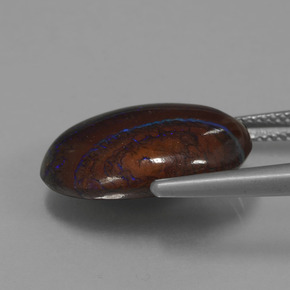 9,17 ctw natürlicher Mehrfarbig Boulderopal, Ausgefallene Form, Lichtundurchlässig