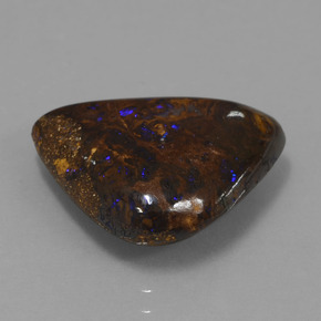 9,90 ctw natürlicher mehrfarbiger Boulder-Opal, Fantasieschliff, Lichtundurchlässig