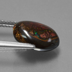 9,17 ctw natürlicher Mehrfarbig Boulderopal, Ausgefallene Form, Lichtundurchlässig