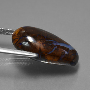 9,17 ctw natürlicher Mehrfarbig Boulderopal, Ausgefallene Form, Lichtundurchlässig