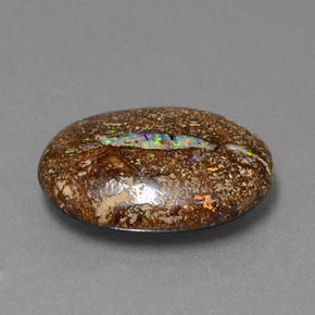 9,17 ctw natürlicher Mehrfarbig Boulderopal, Oval Schliff, Lichtundurchlässig