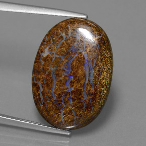 9,17 ctw natürlicher Mehrfarbig Boulderopal, Oval Schliff, Lichtundurchlässig
