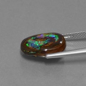 9,17 ctw natürlicher Mehrfarbig Boulderopal, Ausgefallene Form, Lichtundurchlässig