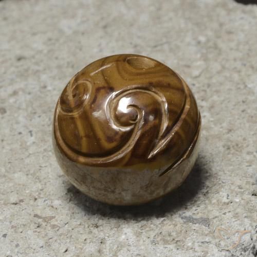 9,17 ctw natürlicher Mehrfarbig Boulderopal, Kugel / Ball, Lichtundurchlässig