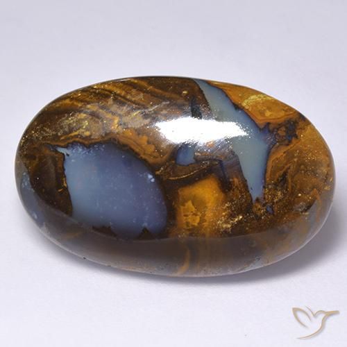 26.43ct Natürlicher Mehrfarbig Boulder-Opal, Oval, Lichtundurchlässig