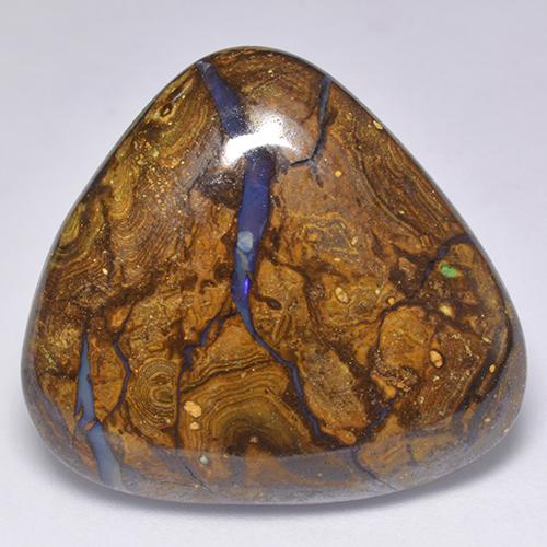 9,17 ctw natürlicher Mehrfarbig Boulder-Opal, Trillion, Lichtundurchlässig