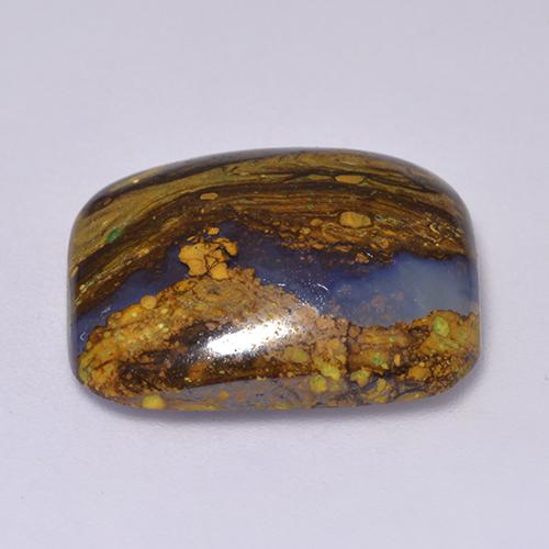 9,17 ctw natürlicher Mehrfarbig Boulderopal, Kissenschliff, Lichtundurchlässig