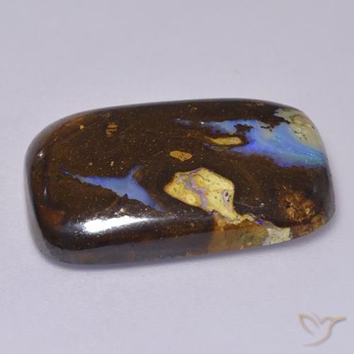 9,17 ctw natürlicher Mehrfarbig Boulder-Opal, Kissen, Lichtundurchlässig