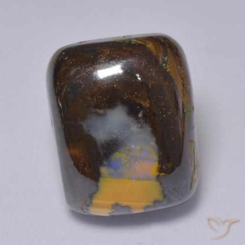 13.46ct Natürlicher Mehrfarbig Boulder-Opal, Kissen, Lichtundurchlässig