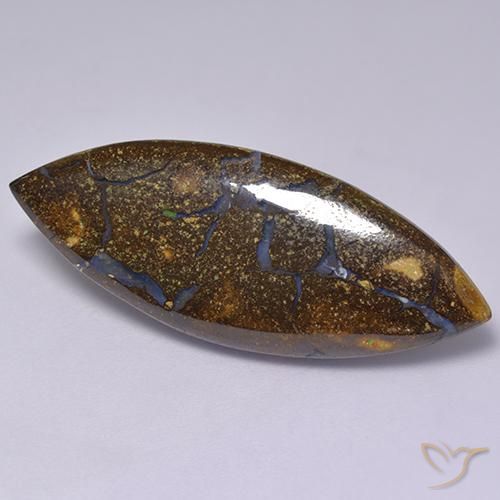 18.28ct Natürlicher Mehrfarbig Boulderopal, Marquise, Lichtundurchlässig