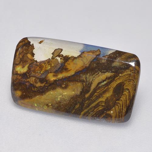 2,58 ctw natürlicher mehrfarbiger Boulder-Opal, Kissenschliff, Lichtdurchlässig