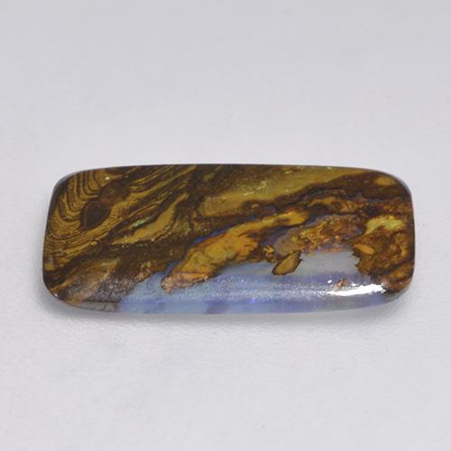 2,58 ctw natürlicher mehrfarbiger Boulder-Opal, Kissenschliff, Lichtdurchlässig