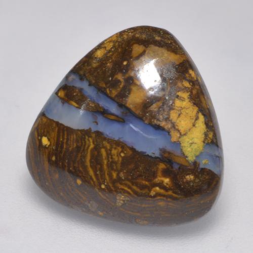 8,20 ctw natürlicher mehrfarbiger Boulder-Opal, Trillion, Lichtundurchlässig