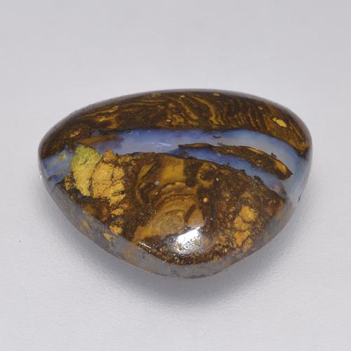 8,20 ctw natürlicher mehrfarbiger Boulder-Opal, Trillion, Lichtundurchlässig