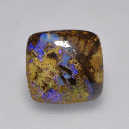 1,31 ctw natürlicher mehrfarbiger Boulder-Opal, Kissenschliff, Lichtundurchlässig