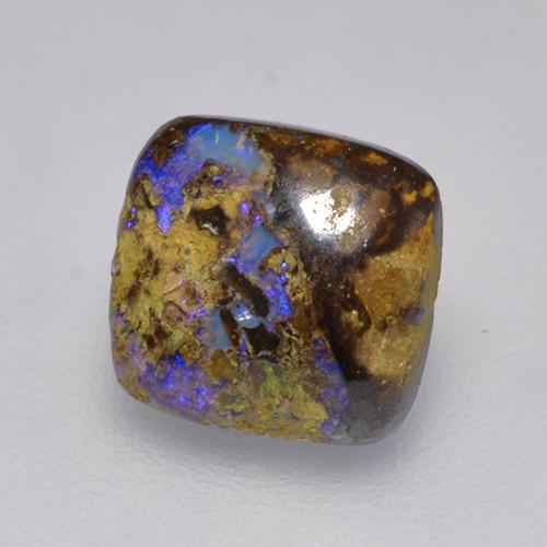 1,31 ctw natürlicher mehrfarbiger Boulder-Opal, Kissenschliff, Lichtundurchlässig