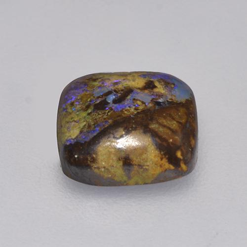 1,31 ctw natürlicher mehrfarbiger Boulder-Opal, Kissenschliff, Lichtundurchlässig