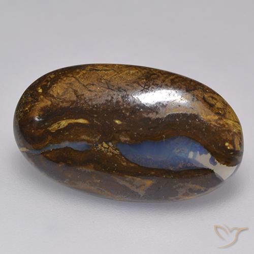 9,17 ctw natürlicher Mehrfarbig Boulderopal, Oval, Lichtundurchlässig