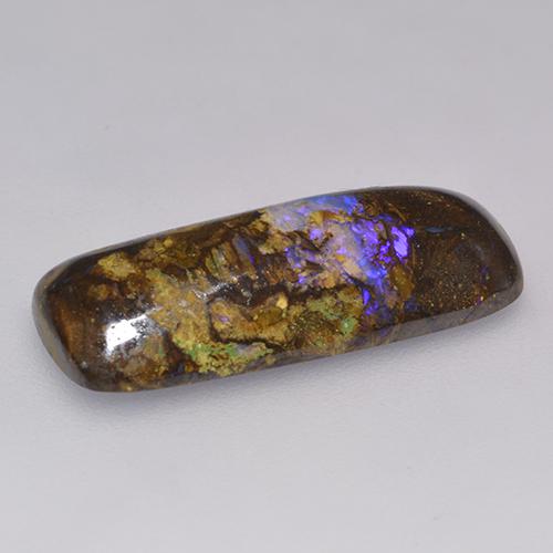 9,16 ctw natürlicher mehrfarbiger Boulder-Opal, Kissenschliff, Lichtundurchlässig