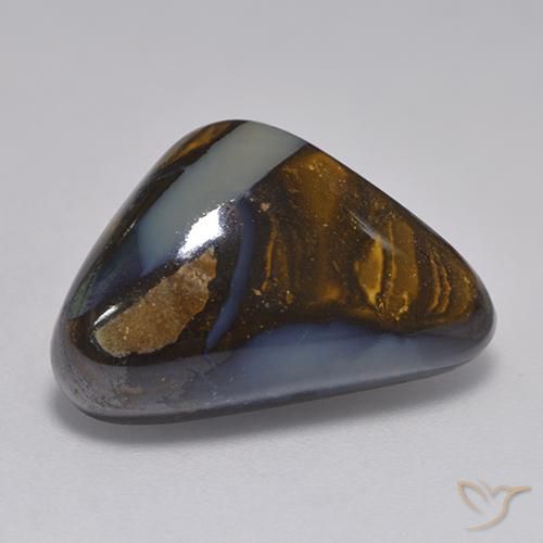 9,17 ctw natürlicher Mehrfarbig Boulderopal, Trillion, Lichtdurchlässig