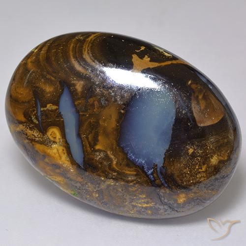41.37ct Natürlicher Mehrfarbig Boulder-Opal, Oval, Lichtundurchlässig