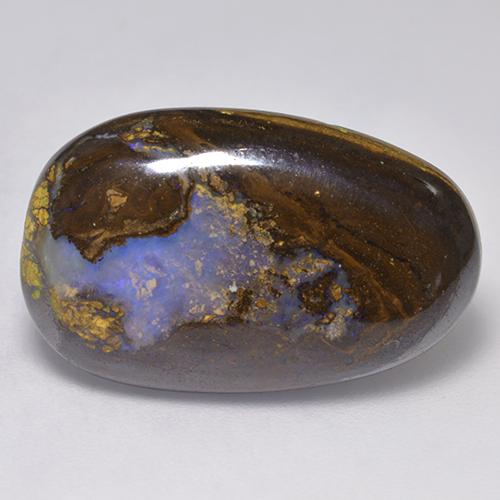 15,87 ctw natürlicher mehrfarbiger Boulder-Opal, Fantasieschliff, Lichtundurchlässig