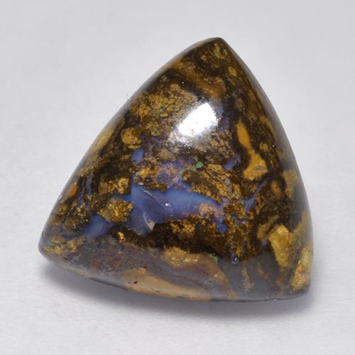 8,22 ctw natürlicher mehrfarbiger Boulder-Opal, Trillion, Lichtundurchlässig