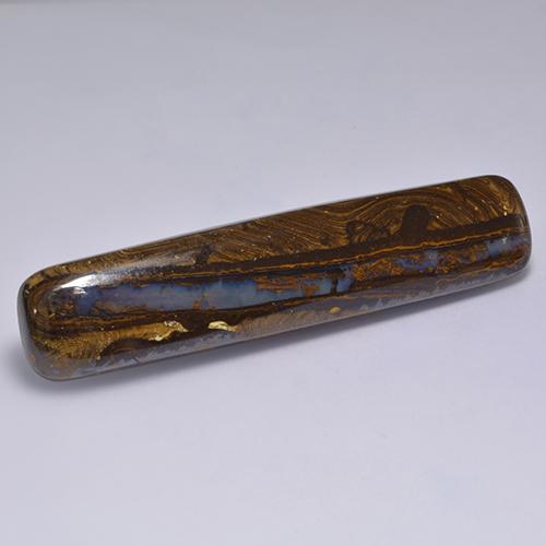 58,31 ctw natürlicher mehrfarbiger Boulder-Opal, Kissenschliff, Lichtundurchlässig