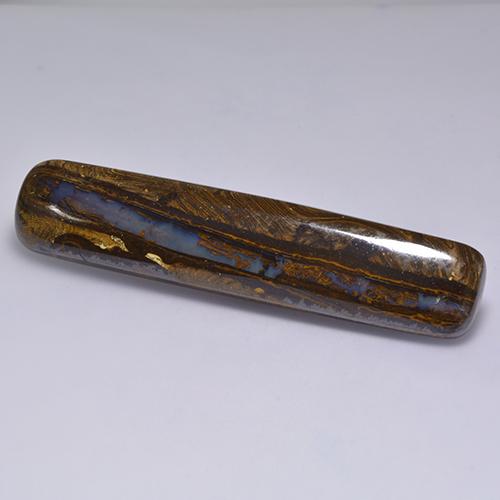 58,31 ctw natürlicher mehrfarbiger Boulder-Opal, Kissenschliff, Lichtundurchlässig