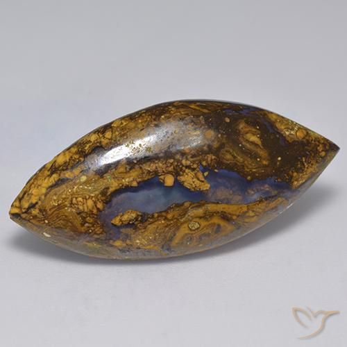 19.94ct Natürlicher Mehrfarbig Boulder-Opal, Marquise, Lichtundurchlässig