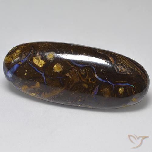 36.66ct Natürlicher Mehrfarbig Boulderopal, Oval, Lichtundurchlässig