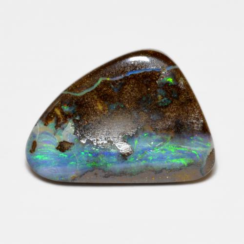10,00 ctw natürlicher mehrfarbiger Boulder-Opal, Fantasieschliff, Lichtundurchlässig