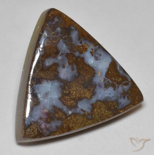 9,17 ctw natürlicher Mehrfarbig Boulderopal, Trillion, Lichtundurchlässig