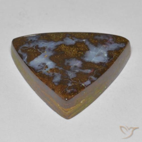 9,17 ctw natürlicher Mehrfarbig Boulderopal, Trillion, Lichtundurchlässig