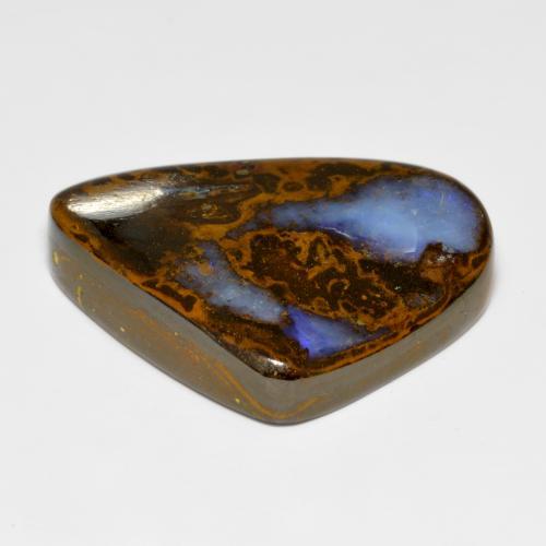 67,66 ctw natürlicher Mehrfarbig Boulder-Opal, Ausgefallene Form, Lichtundurchlässig