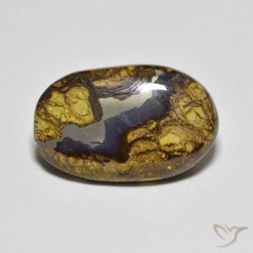 4.31ct Natürlicher Mehrfarbig Boulderopal, Oval, Lichtdurchlässig