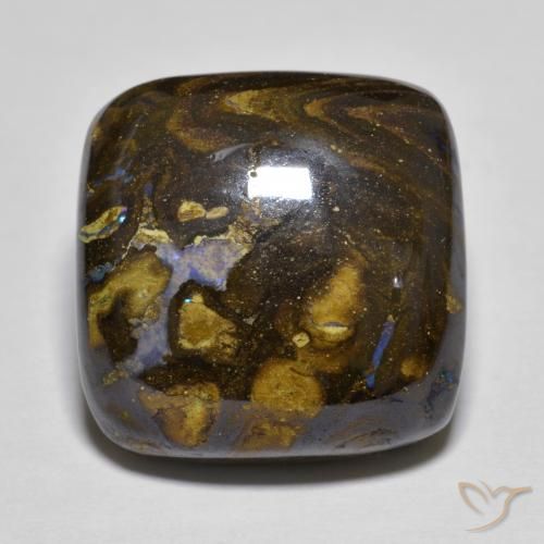 21.39ct Natürlicher Mehrfarbig Boulder-Opal, Kissen, Lichtundurchlässig