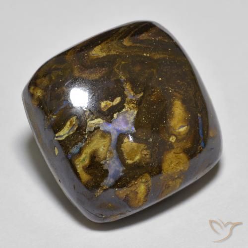 9,17 ctw natürlicher Mehrfarbig Boulderopal, Kissen, Lichtundurchlässig