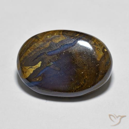 8.06ct Natürlicher Mehrfarbig Boulderopal, Oval, Lichtundurchlässig