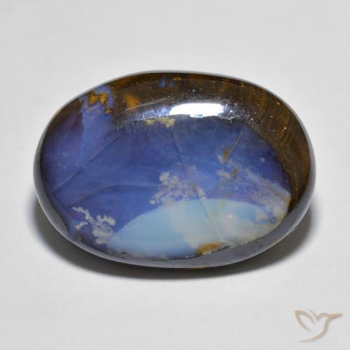 13.49ct Natürlicher Mehrfarbig Boulderopal, Oval, Lichtundurchlässig
