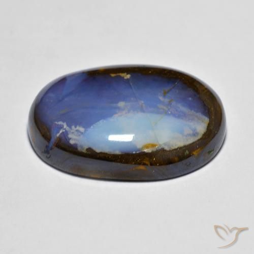 9,17 ctw natürlicher Mehrfarbig Boulderopal, Oval, Lichtundurchlässig