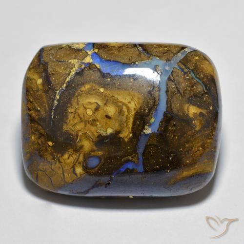 21.82ct Natürlicher Mehrfarbig Boulder-Opal, Kissen, Lichtundurchlässig