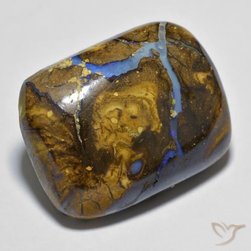 9,17 ctw natürlicher Mehrfarbig Boulderopal, Kissen, Lichtundurchlässig