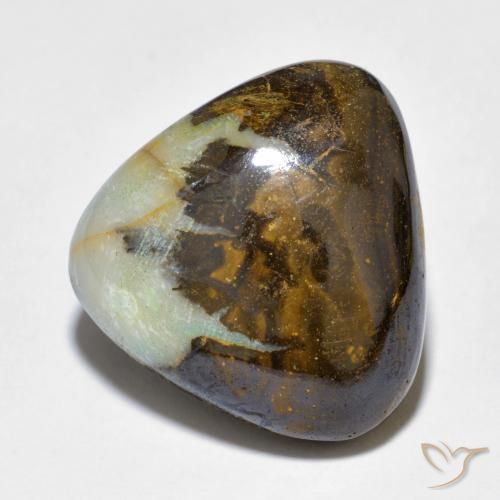 9,17 ctw natürlicher Mehrfarbig Boulderopal, Trillion, Lichtundurchlässig