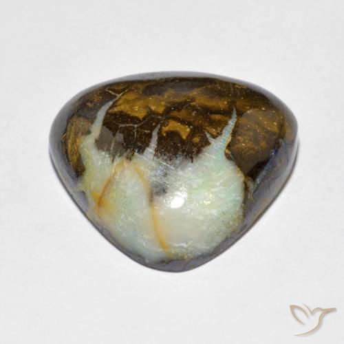 9,17 ctw natürlicher Mehrfarbig Boulderopal, Trillion, Lichtundurchlässig