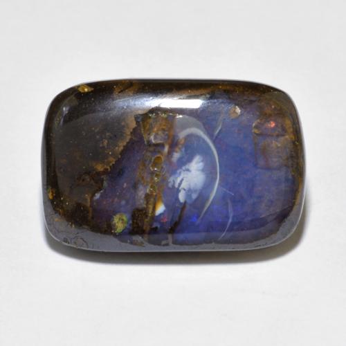 10,20 ctw natürlicher mehrfarbiger Boulder-Opal, Kissenschliff, Lichtundurchlässig