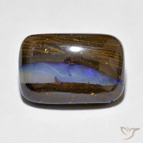 10.97ct Natürlicher Mehrfarbig Boulder-Opal, Kissen, Lichtundurchlässig