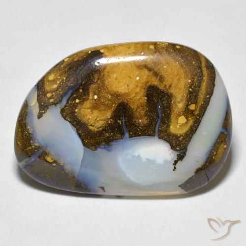 12.38ct Natürlicher Mehrfarbig Boulderopal, Fantasie, Lichtdurchlässig