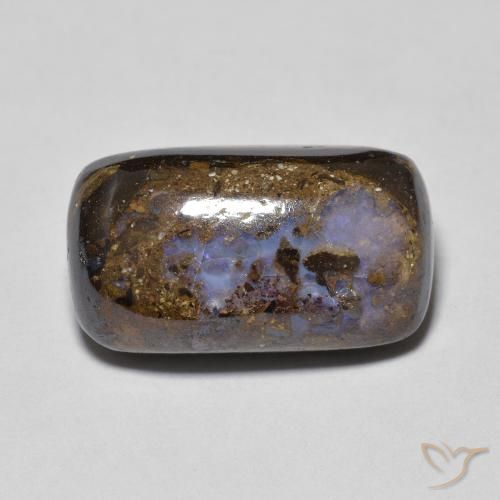 8.01ct Natürlicher Mehrfarbig Boulderopal, Kissen, Lichtundurchlässig